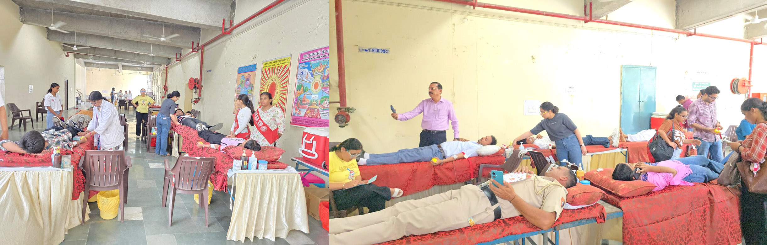 Brahma Kumaris successfully organised a blood donation camp.